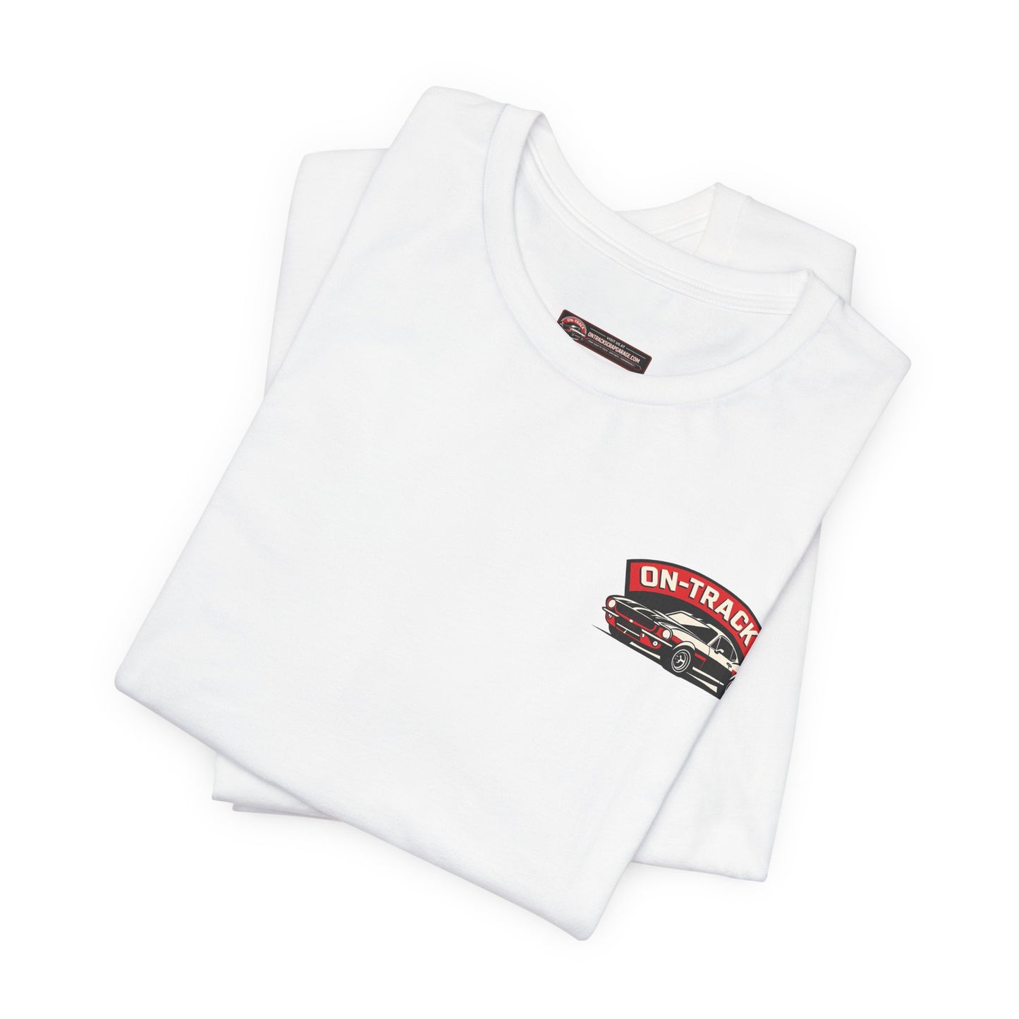 Scrap Garage Racing Tee — "On-Track" Muscle Car Graphic T-Shirt