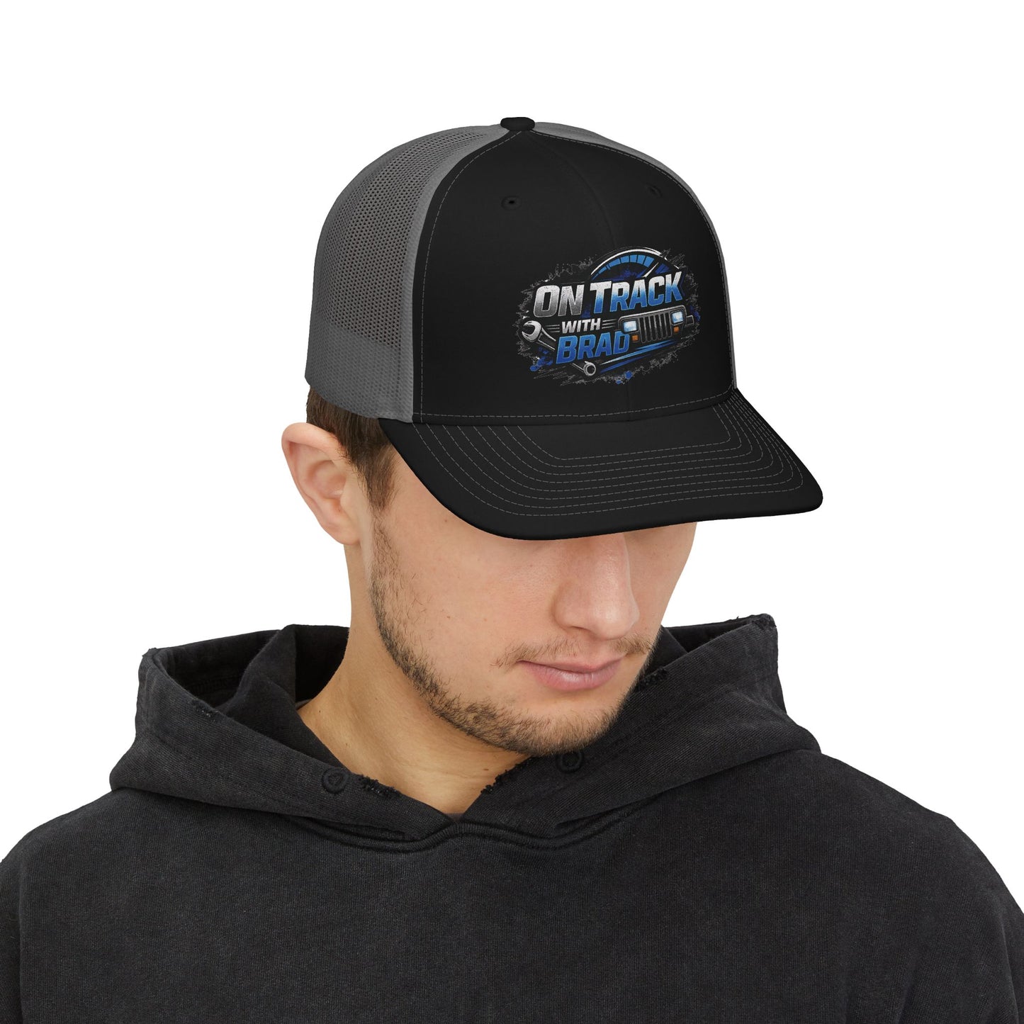 On-Track With Brad Snapback Trucker Cap — Official YouTube Hat