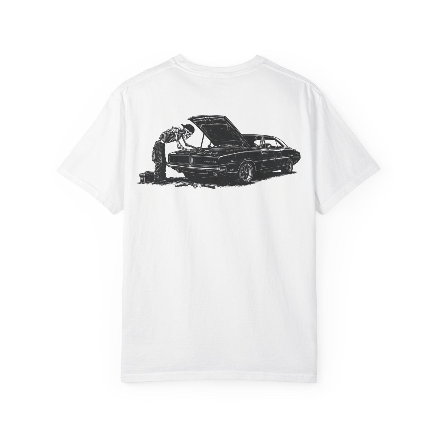Classic Car Mechanics T-Shirt — Vintage Muscle Car Repair Graphic Tee