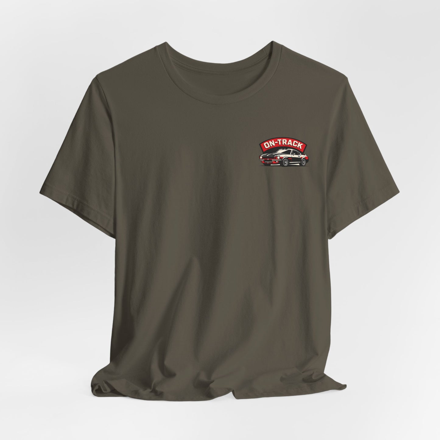 Scrap Garage Racing Tee — "On-Track" Muscle Car Graphic T-Shirt