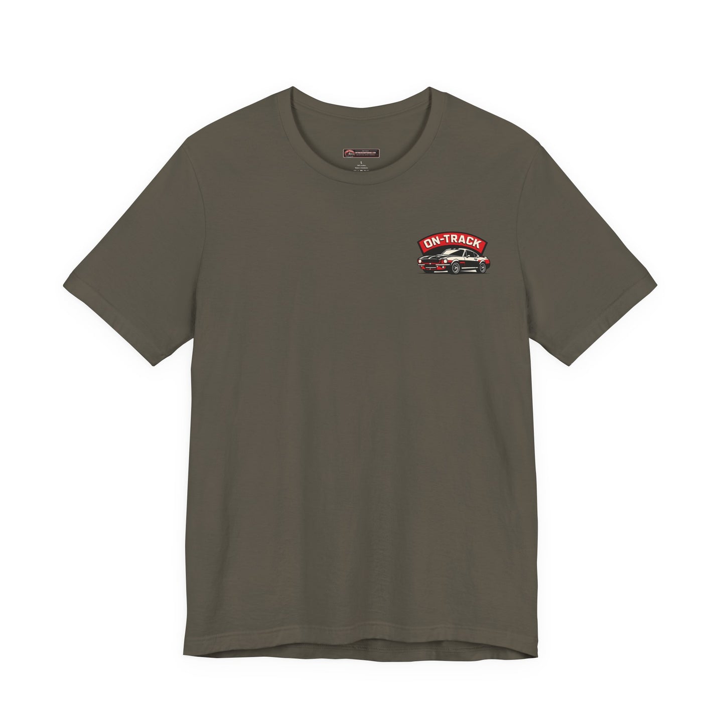 Scrap Garage Racing Tee — "On-Track" Muscle Car Graphic T-Shirt