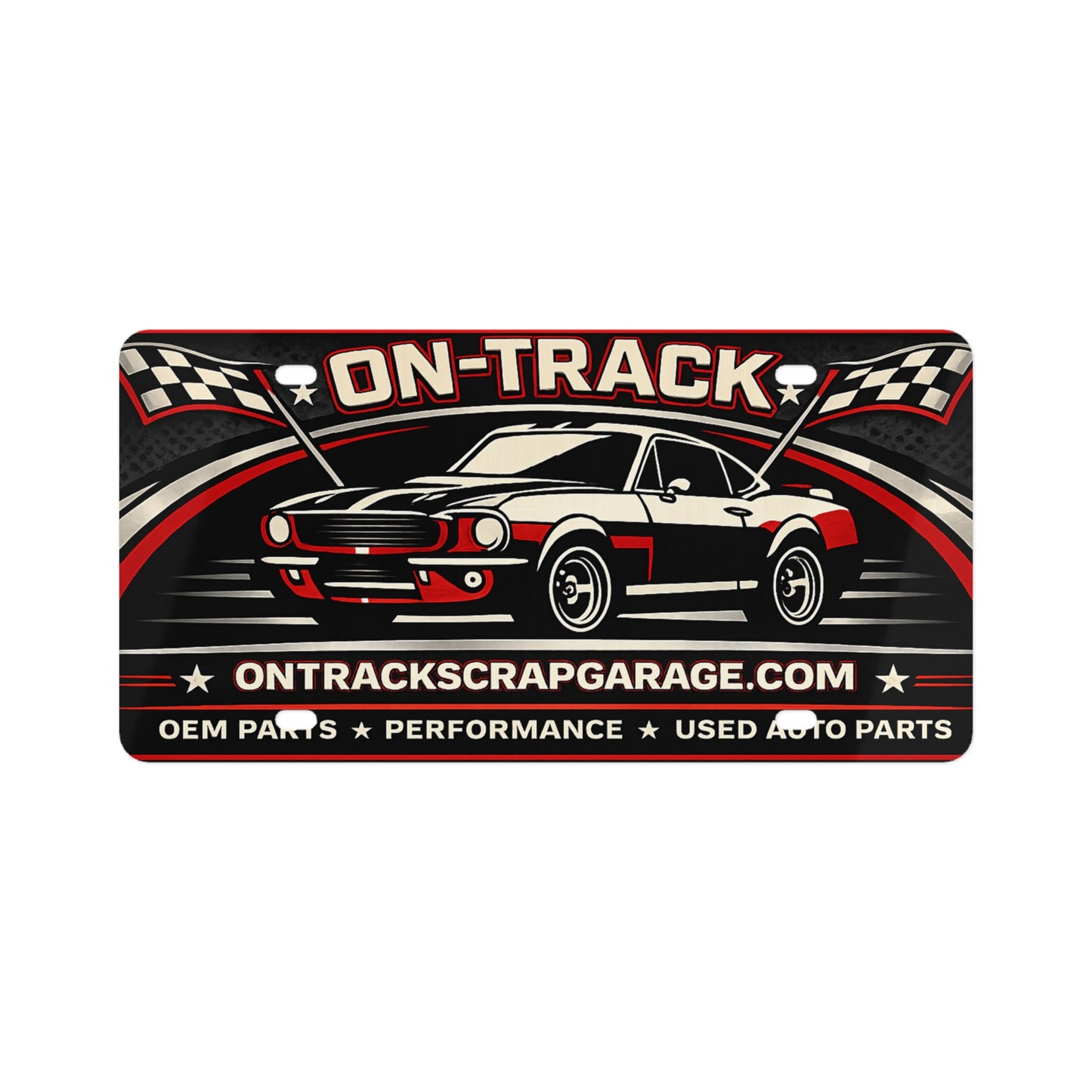 License Plate — 'our logo so the world can see' Decorative Plate